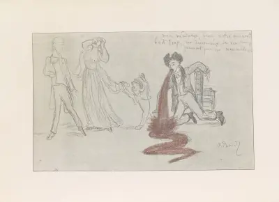 Les caricatures de Puvis de Chavannes Pl.37 av Pierre Puvis de Chavannes