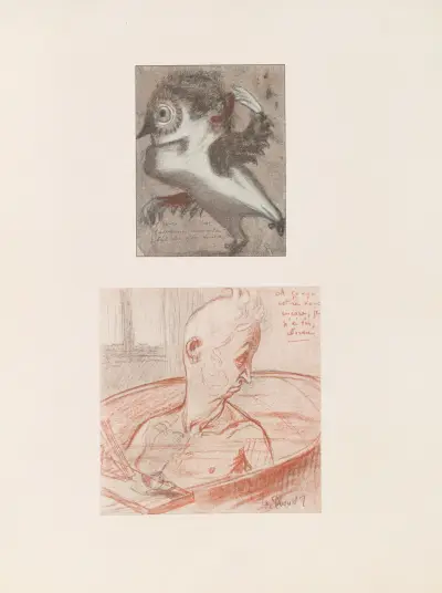 Puvis de Chavannes karikatyrer, pl. 40 av Pierre Puvis de Chavannes