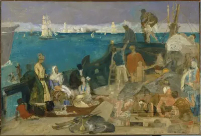 Marseille, porten till Orienten av Pierre Puvis de Chavannes