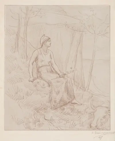 Normandie av Pierre Puvis de Chavannes