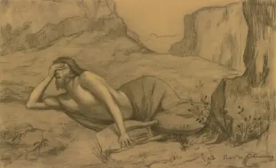 Orpheus av Pierre Puvis de Chavannes