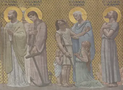 Procession de saints martyrs 2 av Pierre Puvis de Chavannes