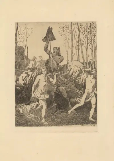 Retour de chasse av Pierre Puvis de Chavannes