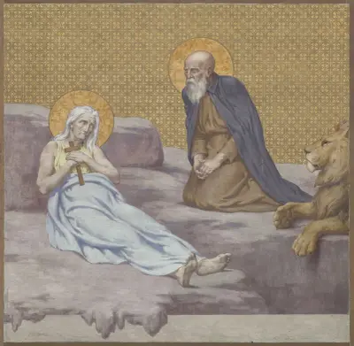 Saint Jérome von Pierre Puvis de Chavannes