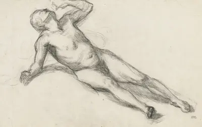 Studie till Kriget av Pierre Puvis de Chavannes