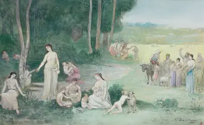 Summer, 1873 av Pierre Puvis de Chavannes