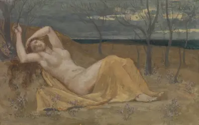 Tamaris av Pierre Puvis de Chavannes