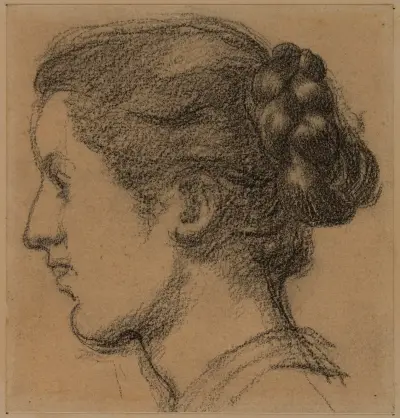 Tête de femme V von Pierre Puvis de Chavannes