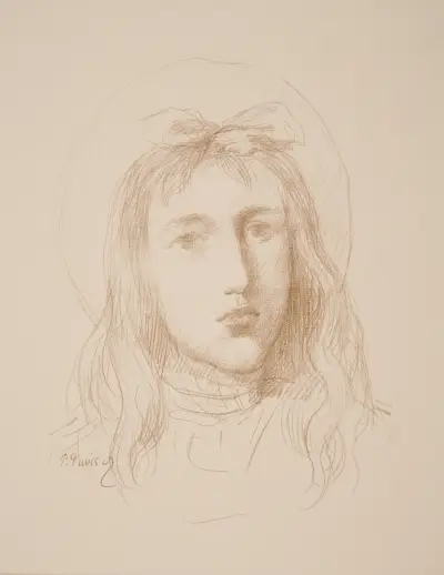 Tête de jeune fille von Pierre Puvis de Chavannes