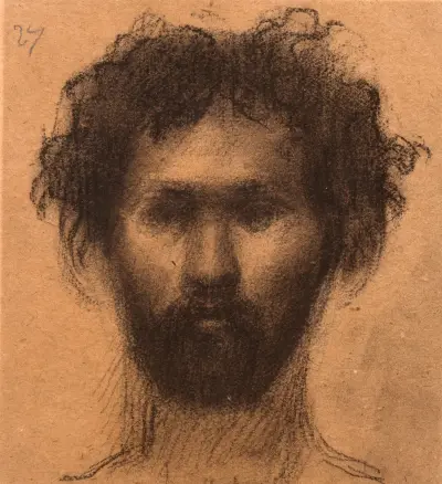 Manshuvud av Pierre Puvis de Chavannes