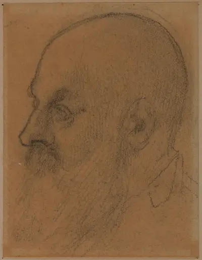 Manshuvud av Pierre Puvis de Chavannes