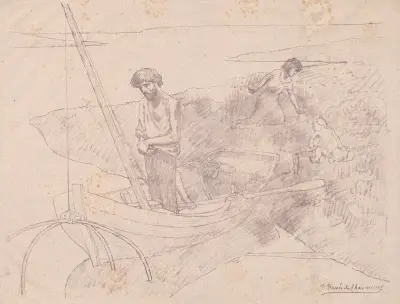 Den fattige fiskaren av Pierre Puvis de Chavannes