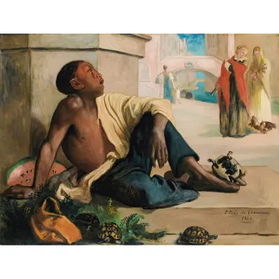 Sköldpaddsförsäljaren i Venedig av Pierre Puvis de Chavannes