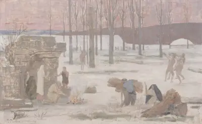 Vinter av Pierre Puvis de Chavannes