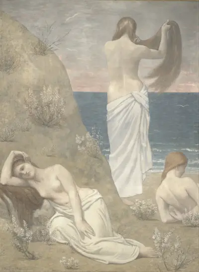 Young Girls by the Seaside av Pierre Puvis de Chavannes