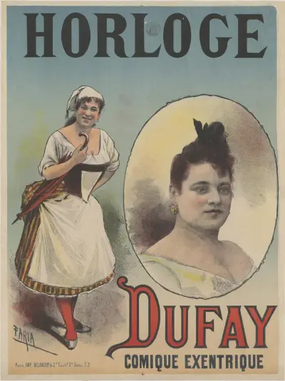 Horloge Dufay comique excentrique av Cândido de Faria
