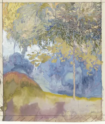 Boomrijk landschap, 1878 – nr 2 av Georges de Feure