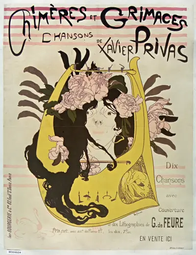 Chiméres et Grimaces Chansons de Xavier Privas av Georges de Feure