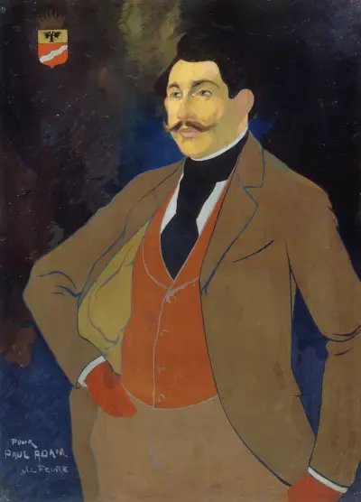 Portrait de Paul Adam av Georges de Feure