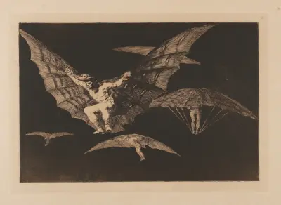 3 Bll. aus ‘Los Proverbios’ av Francisco de Goya