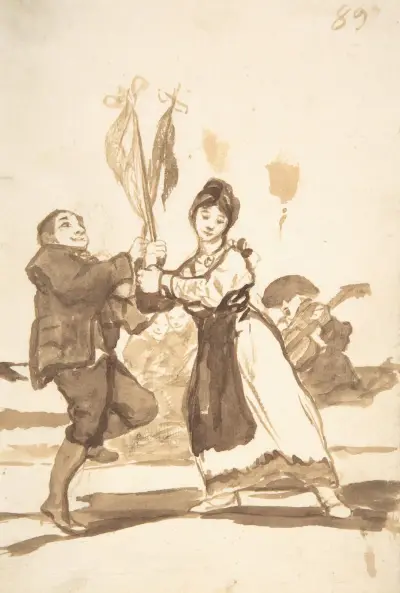 A country dance av Francisco de Goya