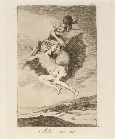 Allá vá eso. (There it goes.) av Francisco de Goya