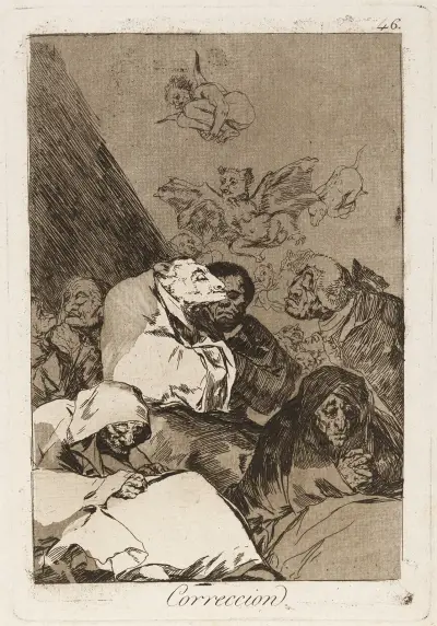 Correccion. (Correction.) av Francisco de Goya