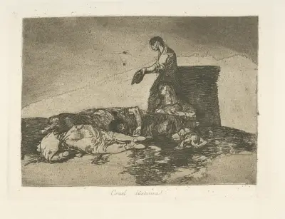 Cruel lástima! av Francisco de Goya