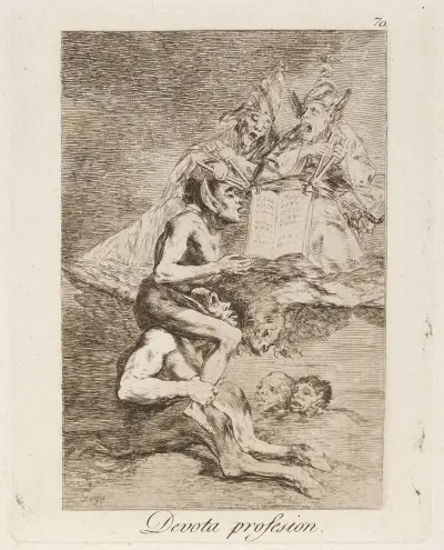 Devota profesion. (Devout profession.) av Francisco de Goya