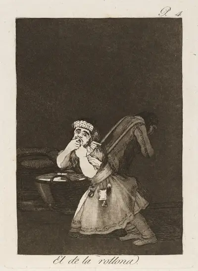 El de la rollona. (Nanny’s boy.) av Francisco de Goya