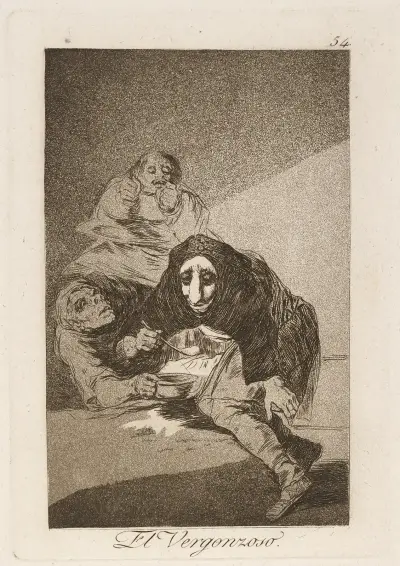 El Vergonzoso. (The shamefaced one.) av Francisco de Goya