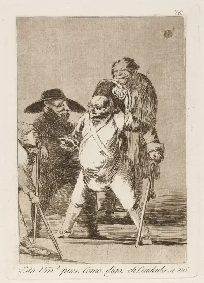 Está Umd. …pues, Como digo…eh! Cuidado! si no! (You understand…well, as I say…eh! Look out! otherwise…) av Francisco de Goya