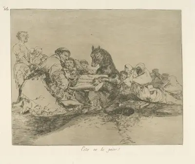 Esto es lo peor! av Francisco de Goya