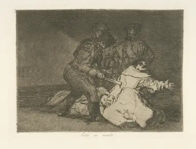 Esto es malo av Francisco de Goya