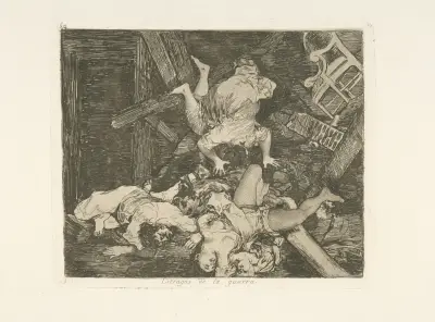 Estragos de la guerra av Francisco de Goya