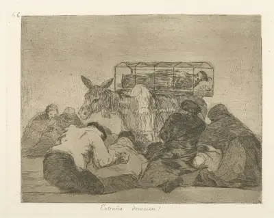 Extraña devocion! av Francisco de Goya