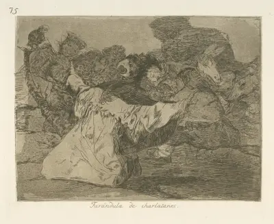 Farándula de charlatanes av Francisco de Goya