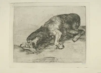 Fiero monstruo av Francisco de Goya