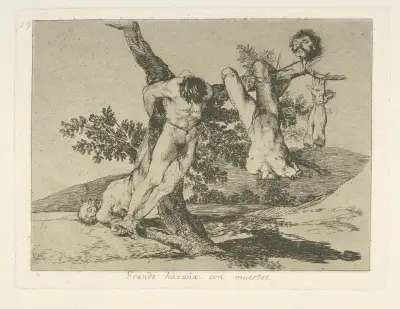 Große Heldentat mit Toten von Francisco de Goya