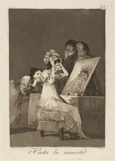 Hasta la muerte. (Until death.) av Francisco de Goya