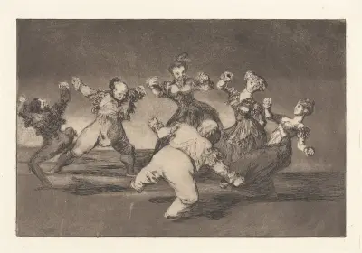 If Marion Will Dance, then She Will Have to Take the Consequences (Si Marina Bayló, Tome lo Que Halló) av Francisco de Goya