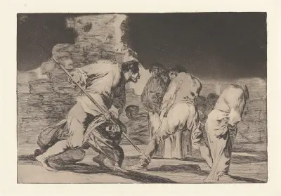 It Is Amazing-And We Were Made by God [Furious Folly] (Hizonos Dios y Maravillamos Nos [Disparate Furioso]) av Francisco de Goya