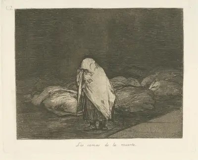 Las camas de la muerte av Francisco de Goya