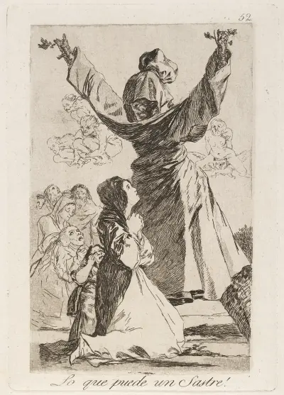 Lo que puede un Sastre! (What a tailor can do!) av Francisco de Goya