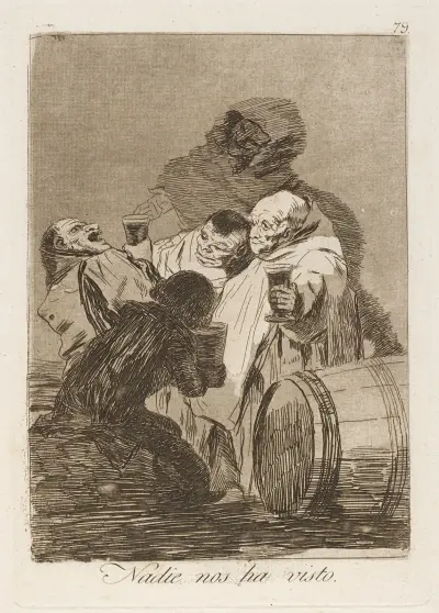 Nadie nos ha visto. (No one has seen us.) av Francisco de Goya