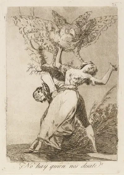 No hay quien nos desate (Can’t anyone untie us) av Francisco de Goya