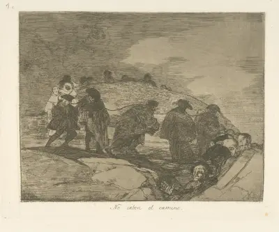 No saben el camino av Francisco de Goya