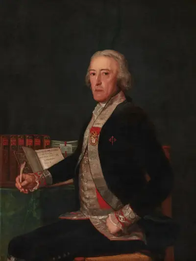 Portrait of Félix Colón de Larriátegui av Francisco de Goya