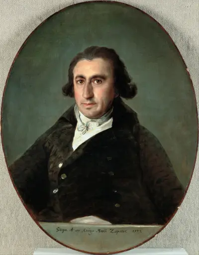 Portrait of Martín Zapater av Francisco de Goya