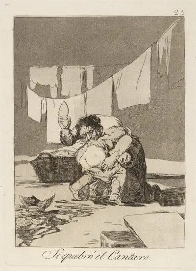 Si quebró el Cantaro. (Yes he broke the pot.) av Francisco de Goya